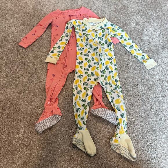 Bundle of Toddler Girls Longsleeve Footie Onesies Carters‎ Burts Bees Size 18Mo - Picture 1 of 5